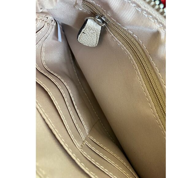 Dana Buchman Tan White Green Small Shoulder Purse - Picture 5 of 5